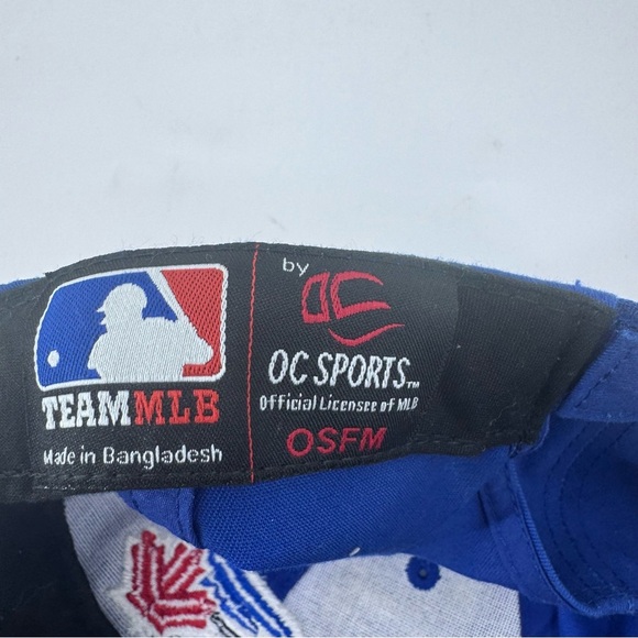 MLB Blue Toronto Blue Jays‎ Cap W/ Velcro Adjustable Strap - Picture 7 of 7